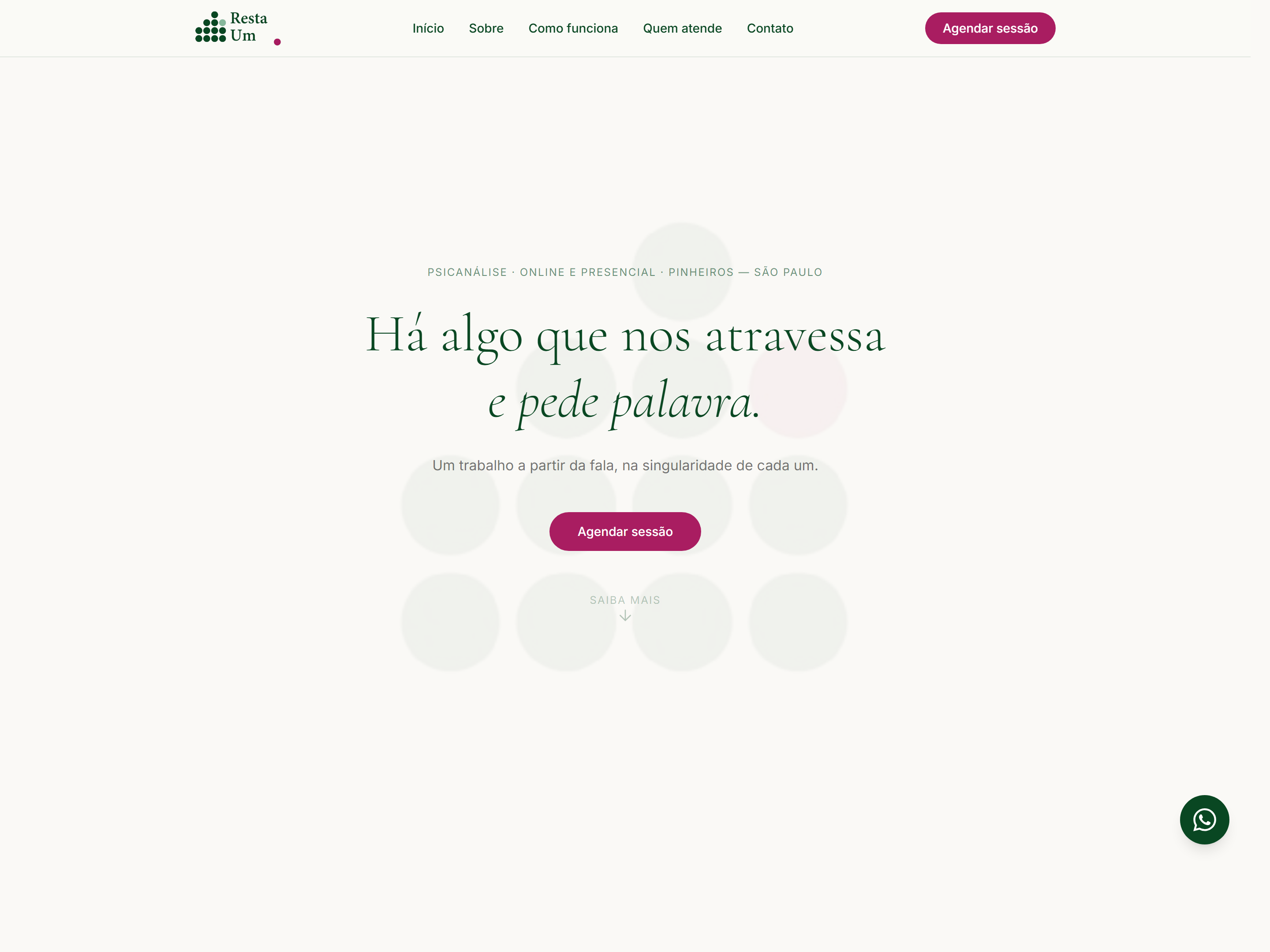 Resta Um — capa